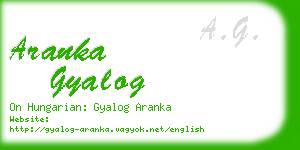 aranka gyalog business card